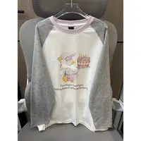 【现货】2025秋韩系蕾丝蝴蝶结慵懒休闲拼接打底衫 D761 761 P