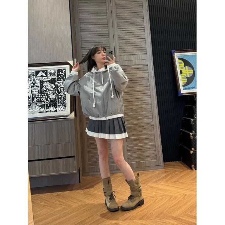 BETTERJOELAY-【垂顺蓬裙】全棉时尚小裙子百搭小清新半身裙WL1137