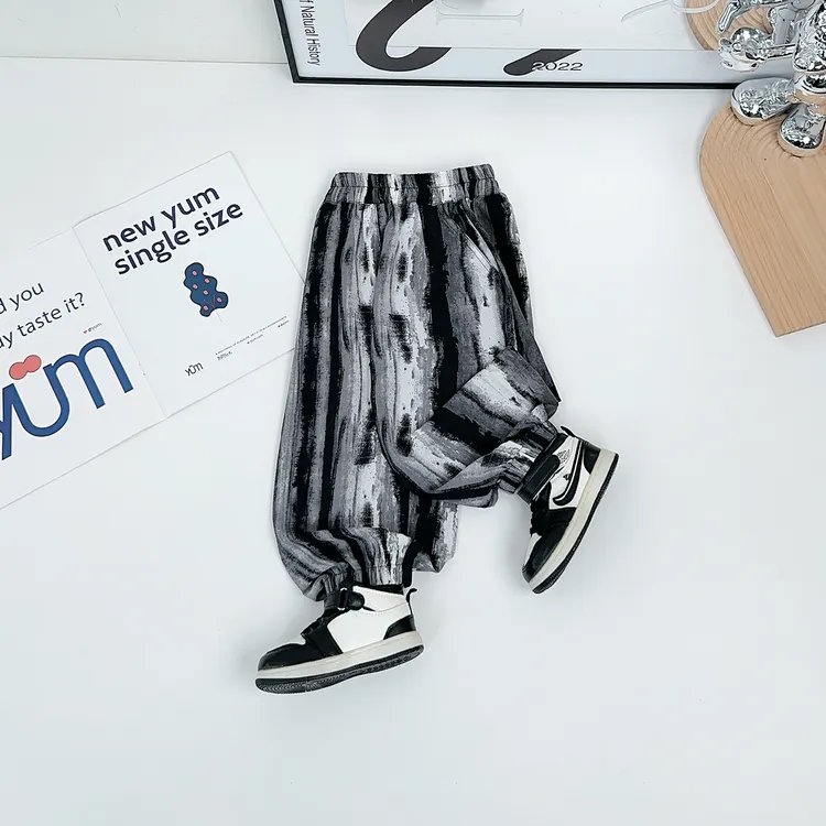 男童裤子薄款宽松休闲裤防蚊长裤儿童洋气潮 WG28286悠悠童话童装