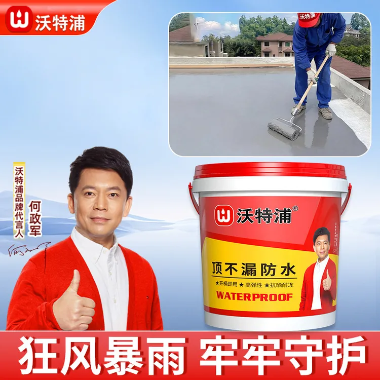 沃特浦顶不漏外墙屋顶彩钢瓦防水补漏涂料修复抗冻耐晒防水材料商品图