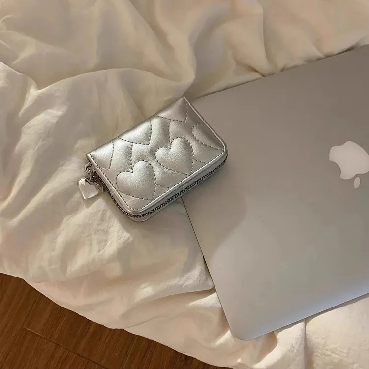 质感绝了~多功能爱心钱包卡套女多卡位防消磁大容量精致高档小巧