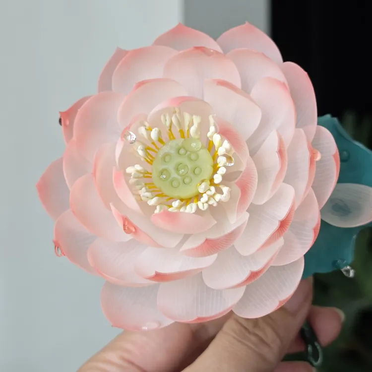 古风手工日常荷花发簪