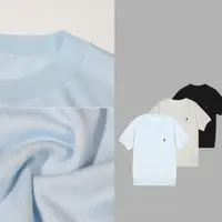凯特丝蓓2225#经典小马刺绣套头圆领短袖T恤上衣
