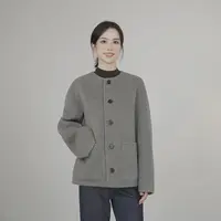 小禾【LP大衣】贝贝羊驼羊毛大衣细腻高级圆领宽松双面毛呢短外套