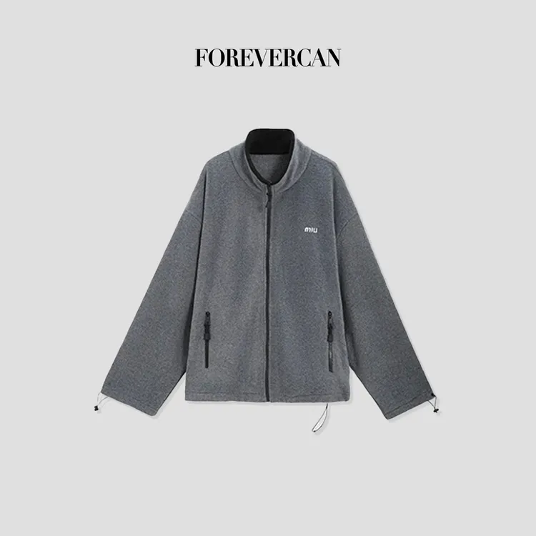 FOREVERCAN“布里斯班”慵懒风立领外套上衣 SC22236