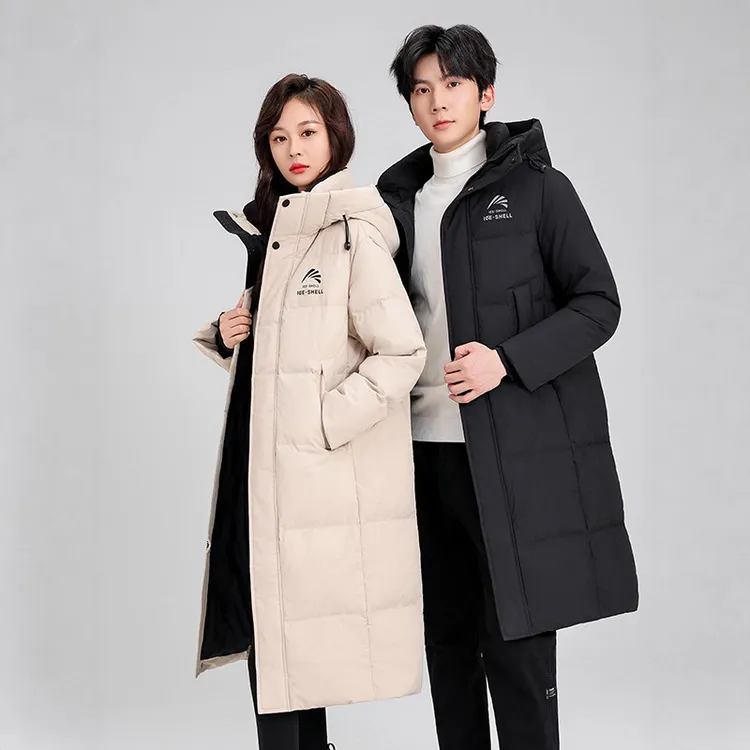 王一博同款款羽绒服男女长款过膝正品冬新情侣户外极寒外套潮