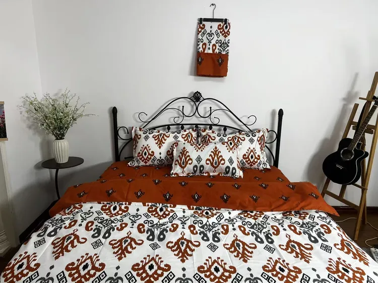 【新疆包邮】atlas kox karwat yuruxliki艾德莱斯双人床四件套美观