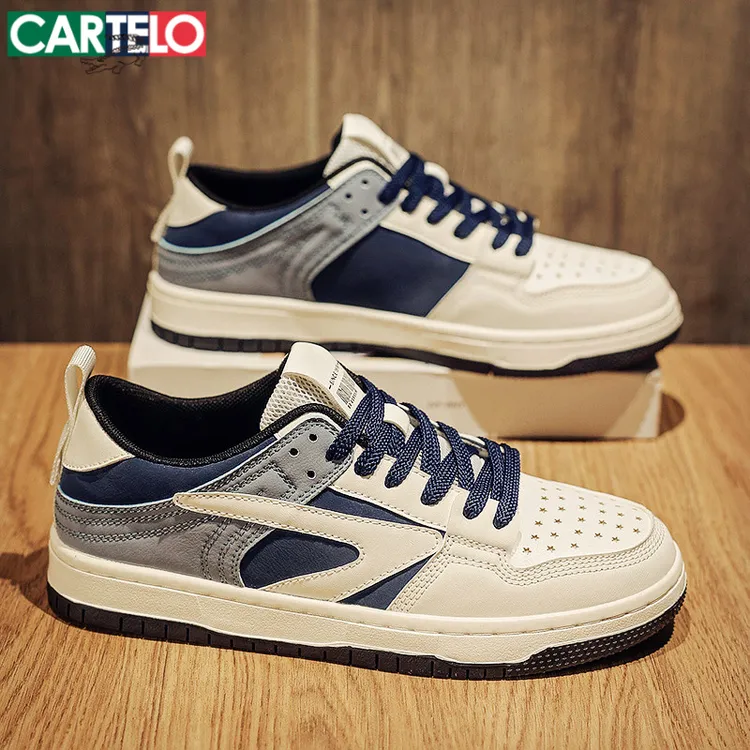 卡帝乐鳄鱼板鞋男鞋2025秋季爆款韩版轻便耐磨男士潮鞋休闲鞋子男