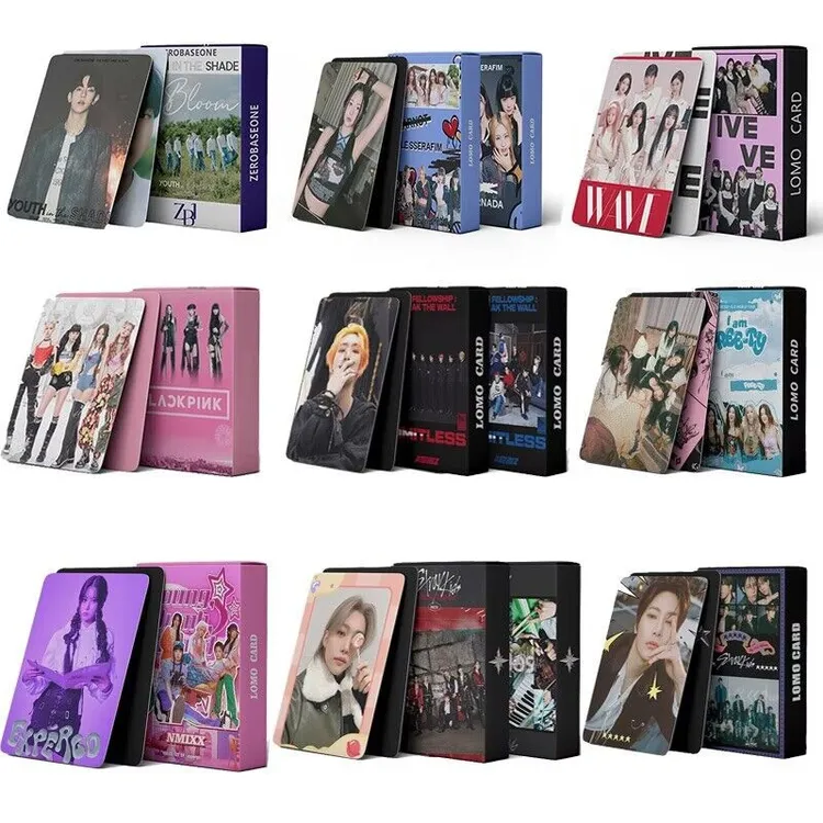 现货新款粉墨BP SKive ZB1合集lomo卡55张写真小卡周边