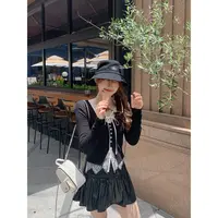 切糕自制【魔都少女】小个子秋季新款设计感高腰褶皱短款半身裙