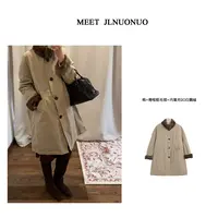 JLNUONUO   [野心家]青根貂拼领派白鹅绒风衣