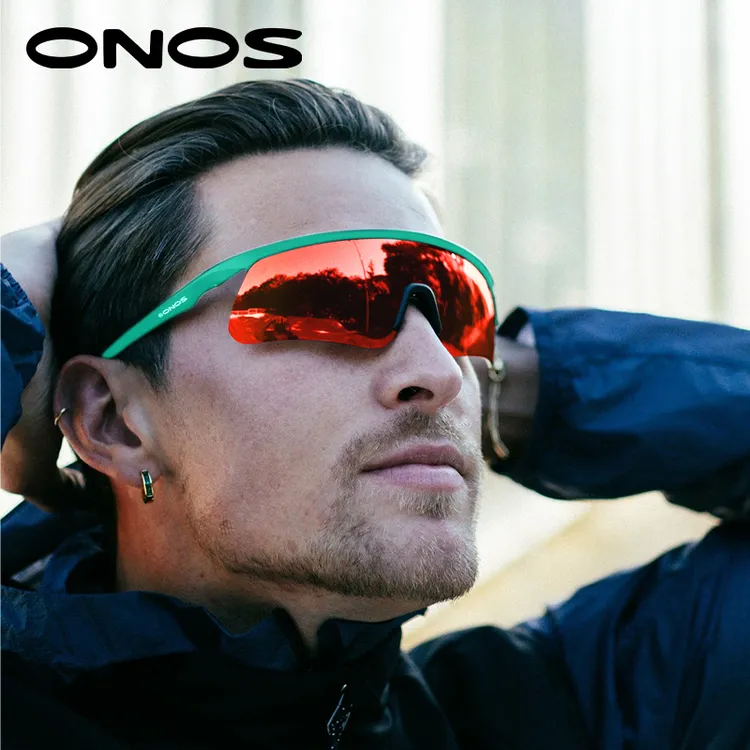 ONOS【轻羽22克】瑞士TR90专业马拉松炫彩跑步超轻户外防风运动眼镜