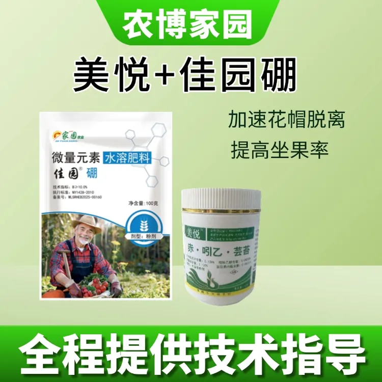 美悦+佳园硼 微量元素水溶肥料提高坐果率叶面喷施肥料