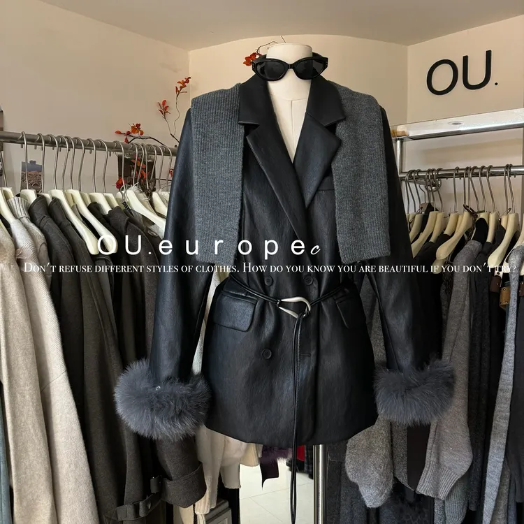 CM-松高级感保暖羽绒服外套(配腰绳)(真狐狸毛不可拆无披肩)6721