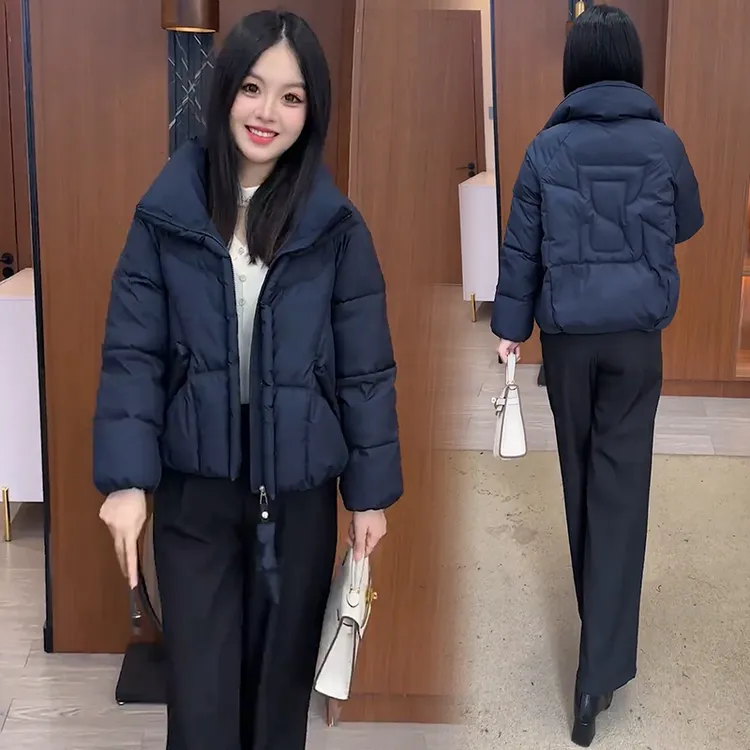 小个子立领羽绒棉服女士冬季新款洋气显瘦棉衣外套加厚保暖面包服