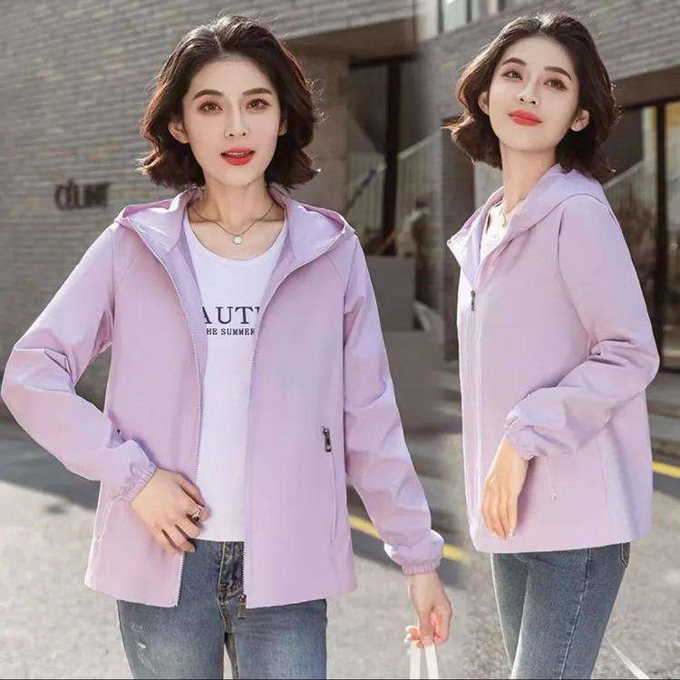 防水2025新款潮流男女夹克大码春秋季外套连帽冲锋衣防风