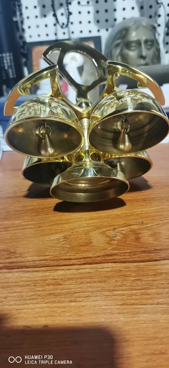 四头铃铛礼仪用黄铜