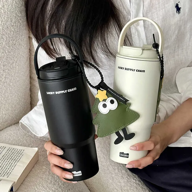 Gucgres2025冰霸杯女大容量简约便携车载网红杯子 吸管杯