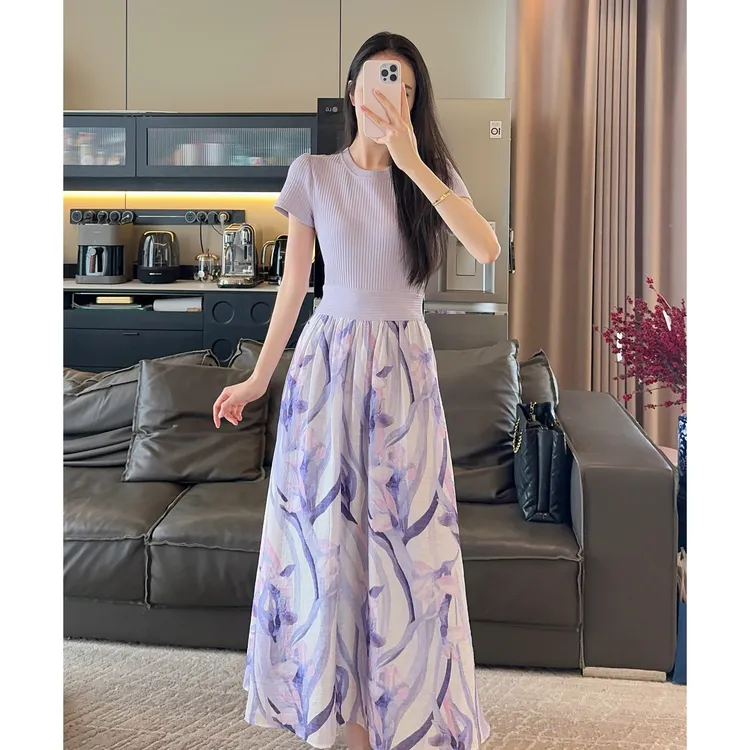 Zwinnie/詹维尼【必入紫】气质显瘦轻熟设计感连衣裙 GYS202525