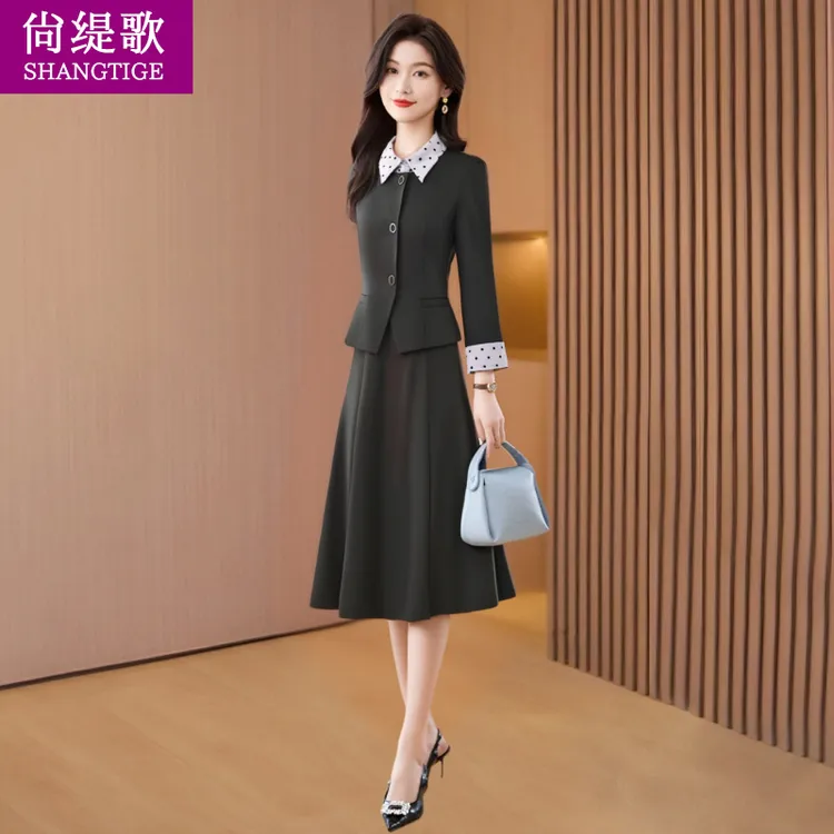 【尚缇歌】40到50多岁女装套装连衣裙秋减龄一整套超火2025年两件套