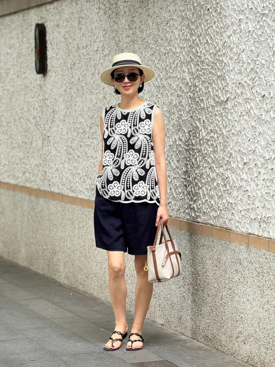 （YY推荐）时光清浅 时尚休闲百搭夏季速干简约舒适女士无袖上衣