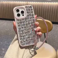 高级感奢华满钻适用iphone16苹果15promax手机壳14手工镶钻13少女
