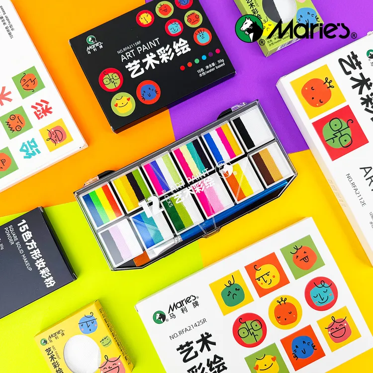 彩绘儿童脸部面部彩绘颜料工具套装人体彩绘颜料六一儿童节水溶性