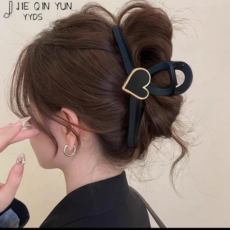 磨砂女法式抓夹发夹发量后脑勺专用发饰复古头饰百搭时尚