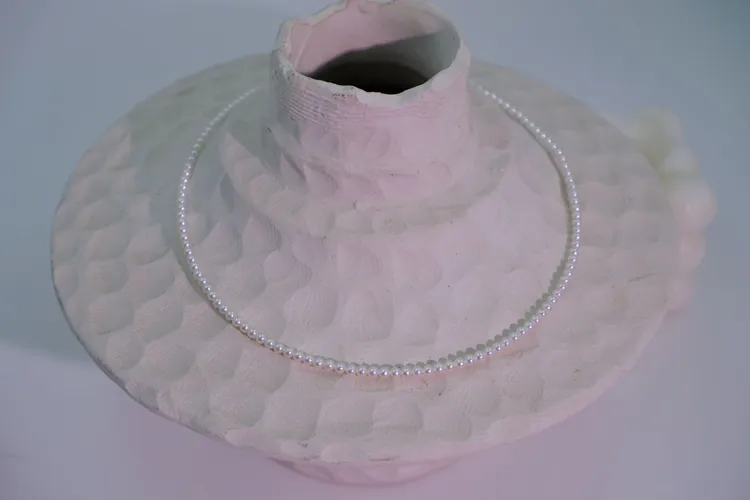 天女光sss级别！极光无瑕正圆天然淡水小米珠珍珠项链