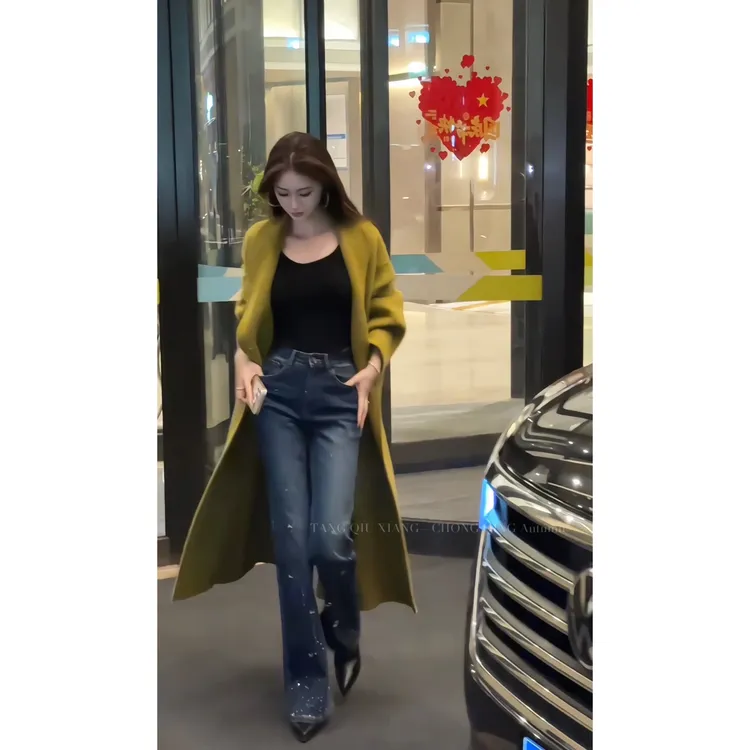 【谷岩女神】大女主时尚高级感气质羊毛外套