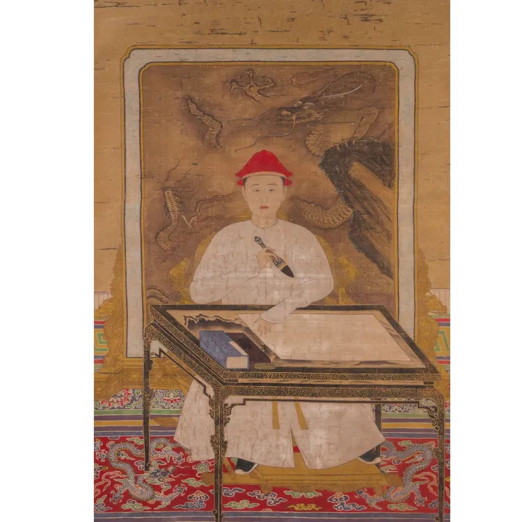 Lot  18 佚名   雍 正画像(12.18字画拍卖 )