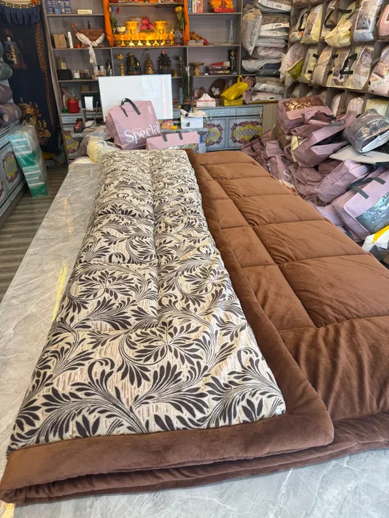 多功能双面加厚两用印花双层机洗绒被