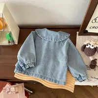 橘止皮【现货】CW258525春季新款儿童外套女童牛仔外套女宝百搭洋气