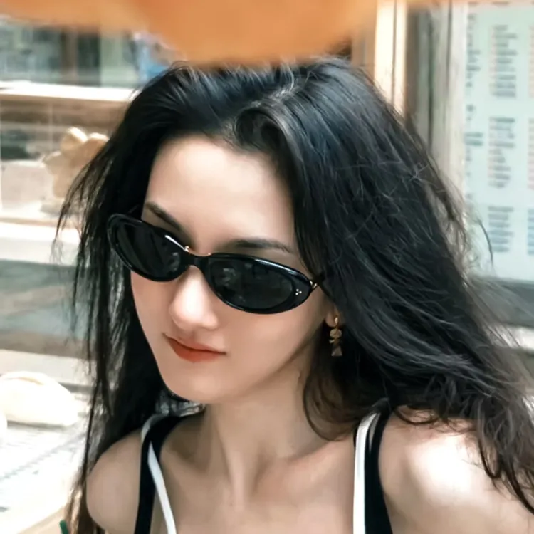 宋祖儿同款墨镜日韩风简约高级感猫眼防晒防紫外线太阳镜修饰脸型