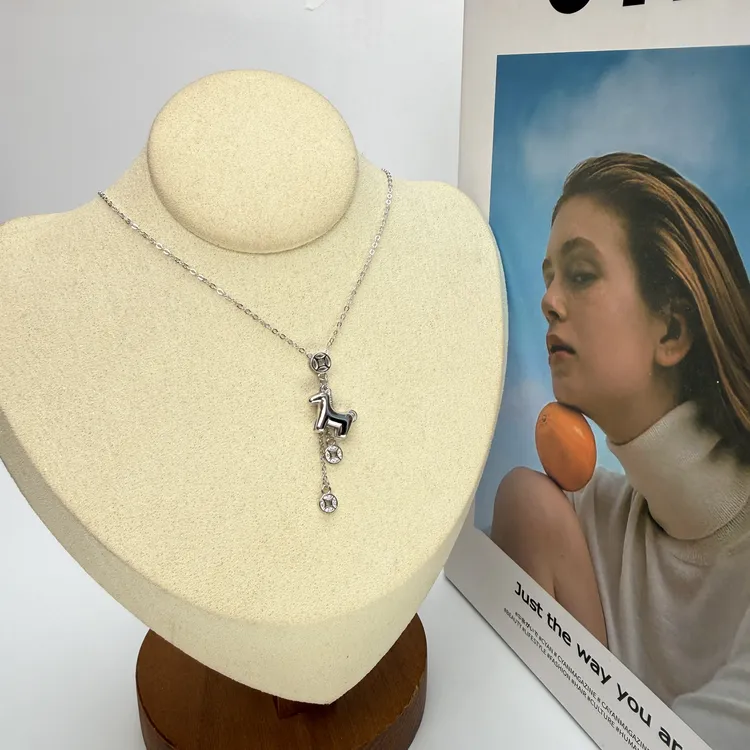 坠链均925银莫桑石 马上有钱项链女百搭时尚小众精致流苏铜钱币吊