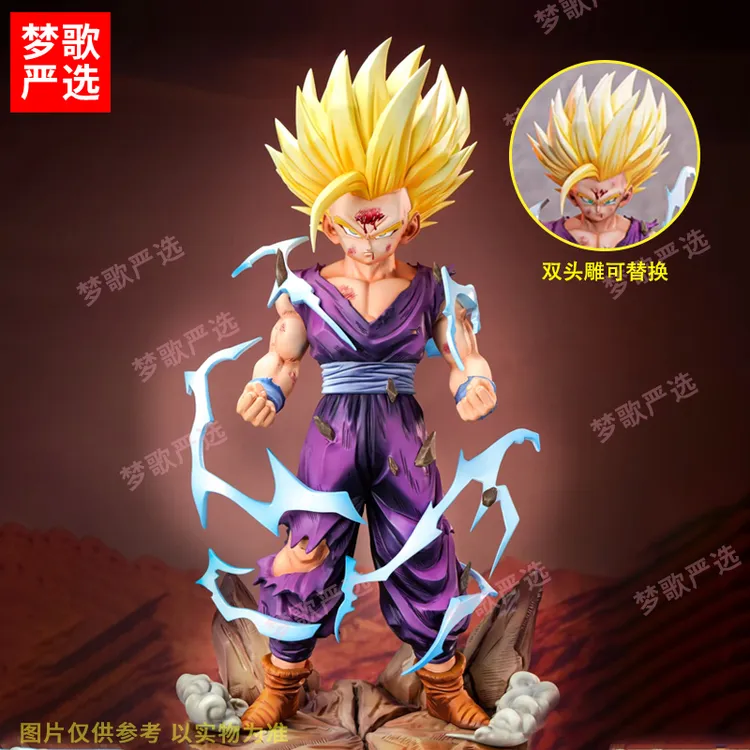 【梦歌严选】26cmBZ超二悟饭双头雕七龙珠动漫潮玩GK手办模型摆件