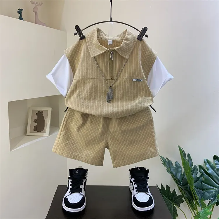 童装男童夏装新款洋气小儿童短袖网红痞酷帅夏季衣服宝宝夏天套装