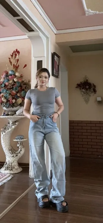 86655新款女装春夏热卖直筒裤垂感天蓝色牛仔裤包邮