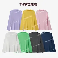 【YFONI】设计师款高领多色上衣