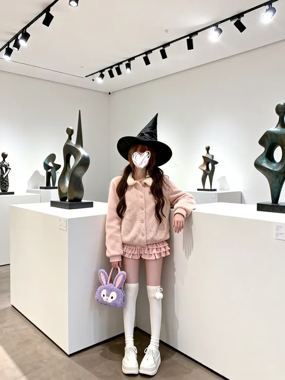 【 K t梦想】秋冬纯欲风甜美可爱风长袖内搭毛毛外套棒球服短裙套装