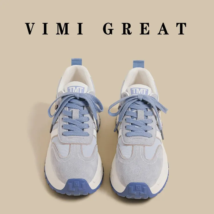 这也太好看了吧~VIMI GREAT 阿甘鞋女2025夏季增高厚底德训老爹鞋