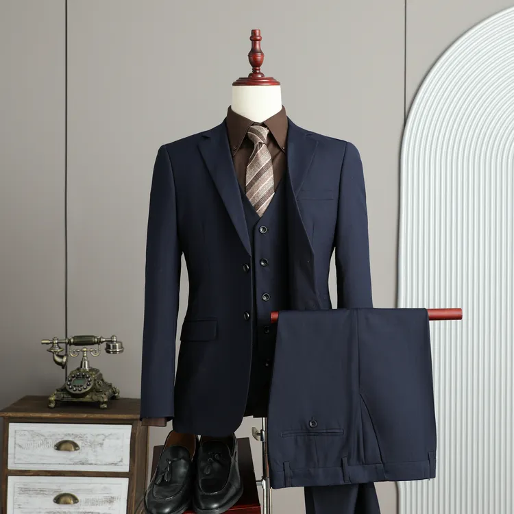 职业商务西装男士高端精品西服 新郎 伴郎团主持宴会成人礼仪套装