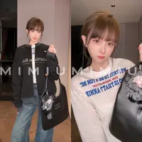 【mimius】喵喵 复古百搭字母印花加绒外套+字母印花T恤 G09211