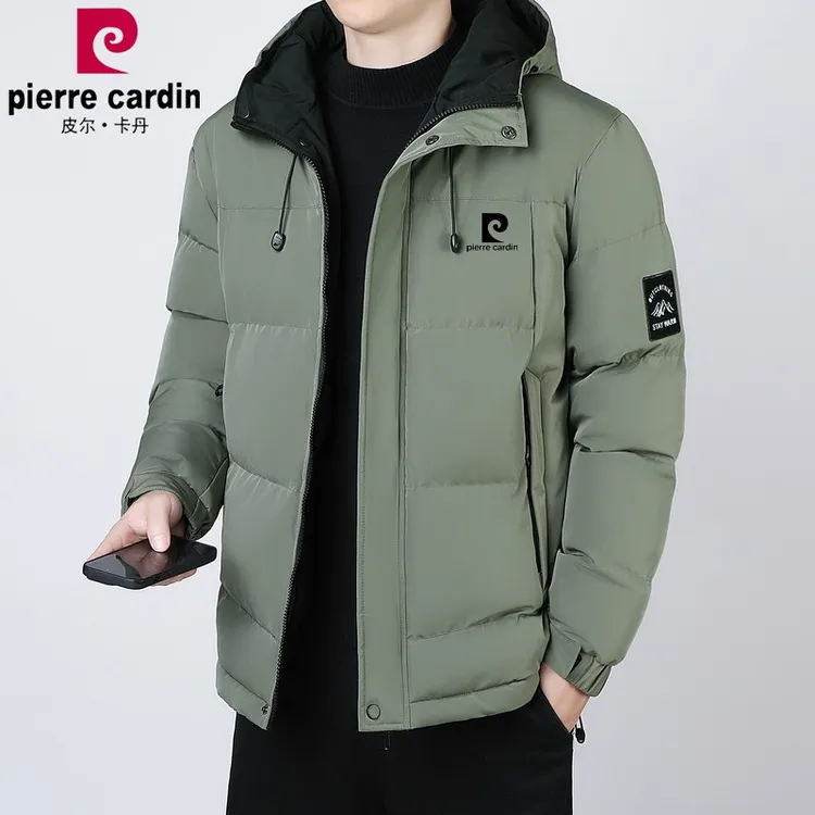 皮尔卡丹棉服男士冬季外套保暖加厚宽松棉袄子秋冬装休闲连帽棉衣