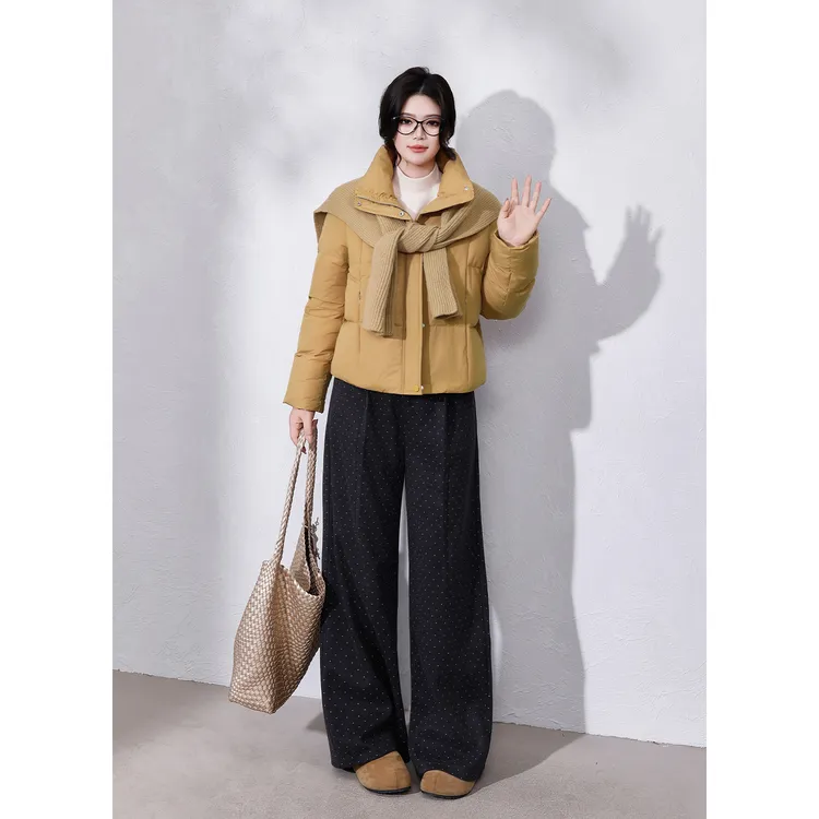 【甜点日记】蛋妹大码女装微胖mm显瘦冬季加厚保暖羽绒服DM24295