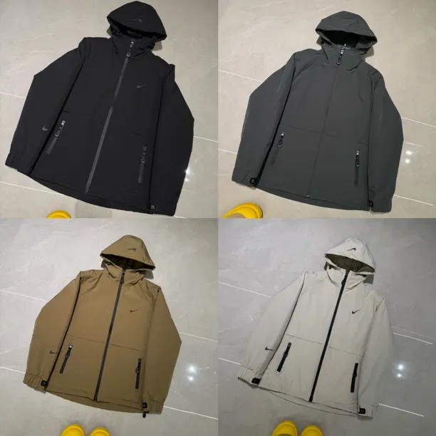 新款连帽百搭时尚休闲风加棉薄棉二棉外套上衣夹克A9944