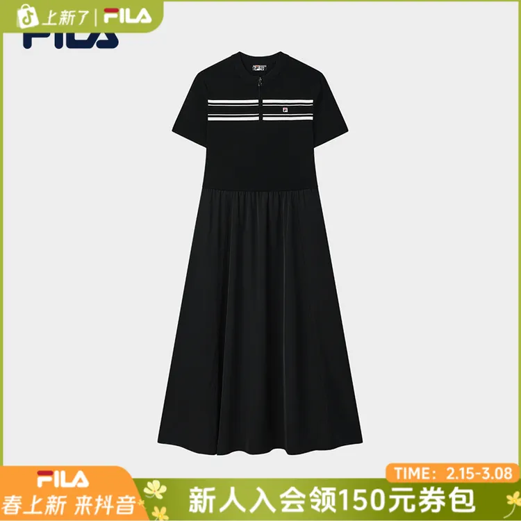 Fila/斐乐【欧若风】春夏季新款女士遮肉显瘦运动连衣裙F11W528307F