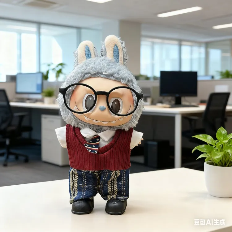 拉布布娃衣英伦学院风一二三代labubu服饰着替