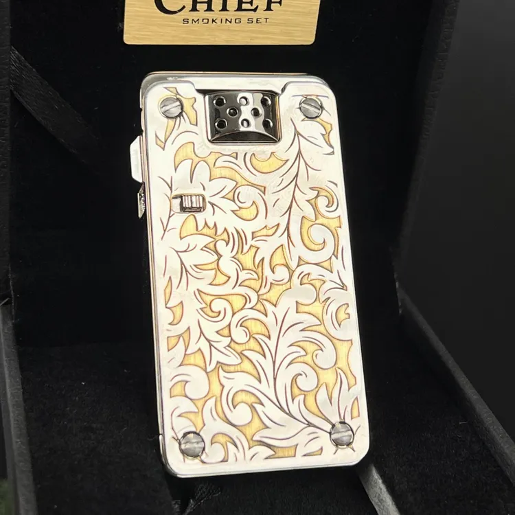 CHIEF【纯铜机械弹射】煤油收藏礼品防风打火机火机