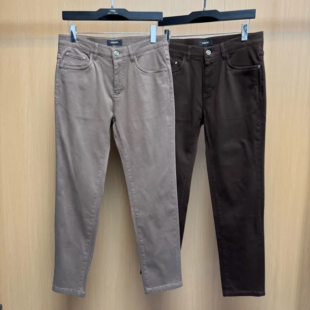 【休闲裤加绒】6561男士冬季小直筒针织美拉德色休闲裤